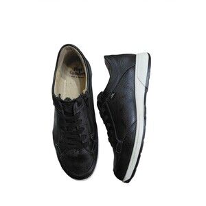 Finn Comfort Canvey Sneakers Men's Size 8 Laced Shoes Black Comfort Shoes